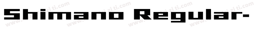 Shimano Regular字体转换